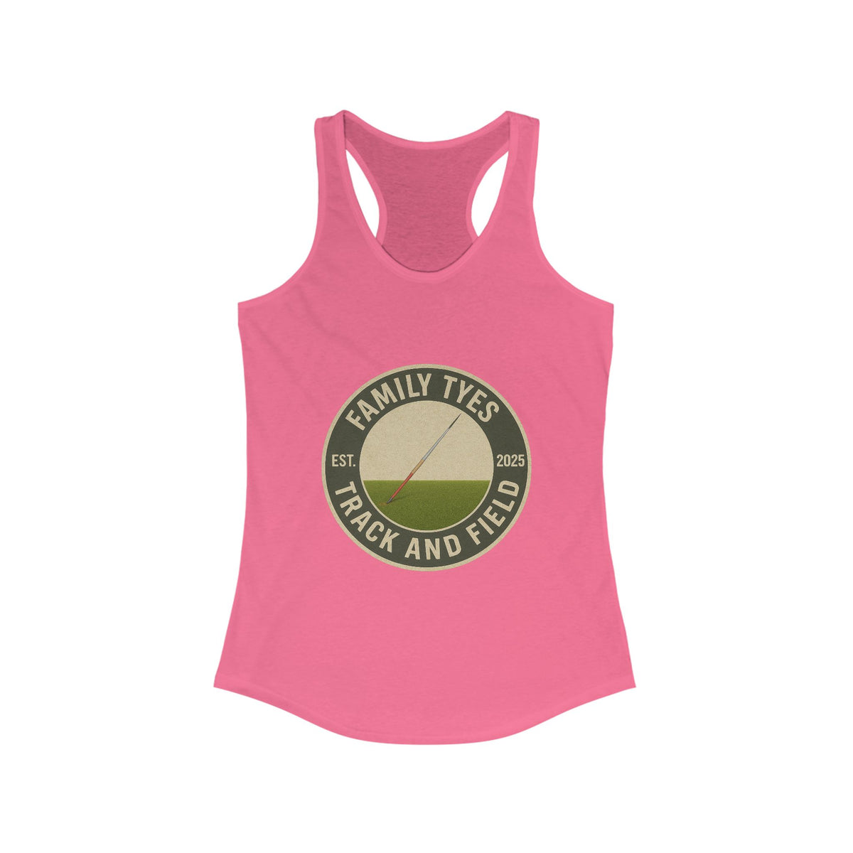 Javelin Track and Field Racerback Tank for Women - Family Tyes - EST 2025