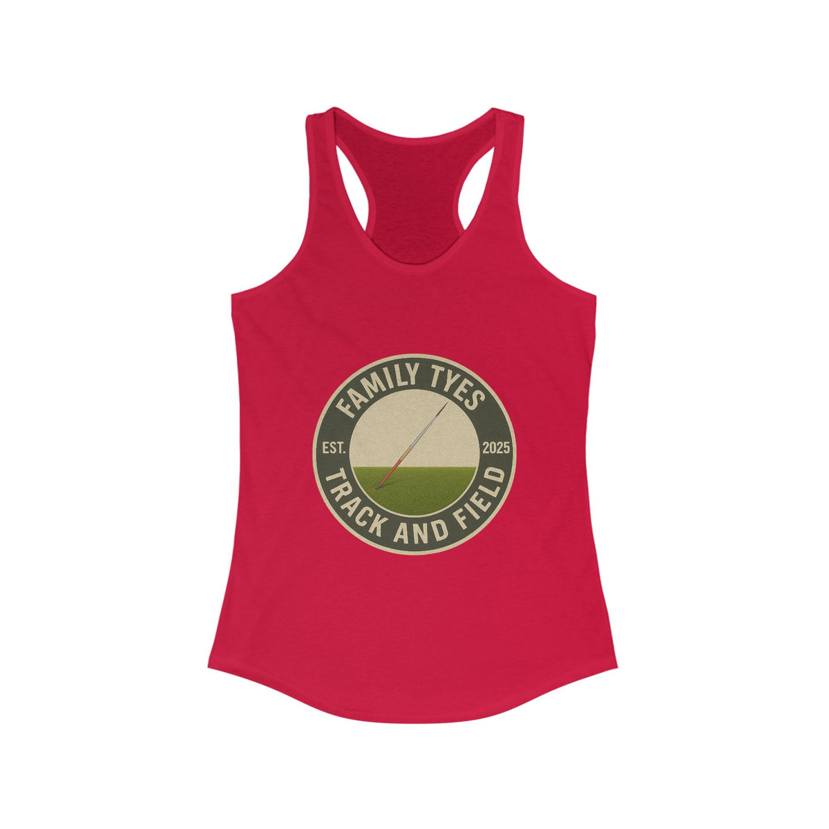 Javelin Track and Field Racerback Tank for Women - Family Tyes  - EST 2025