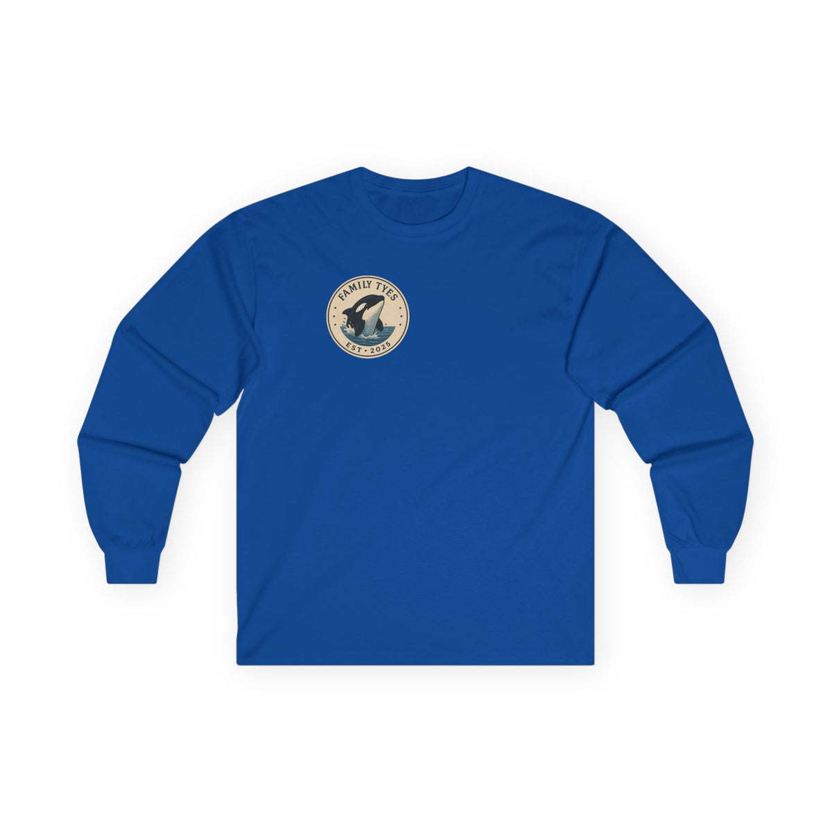 Unisex Long Sleeve Tee - Intelligent and Powerful Whale Design