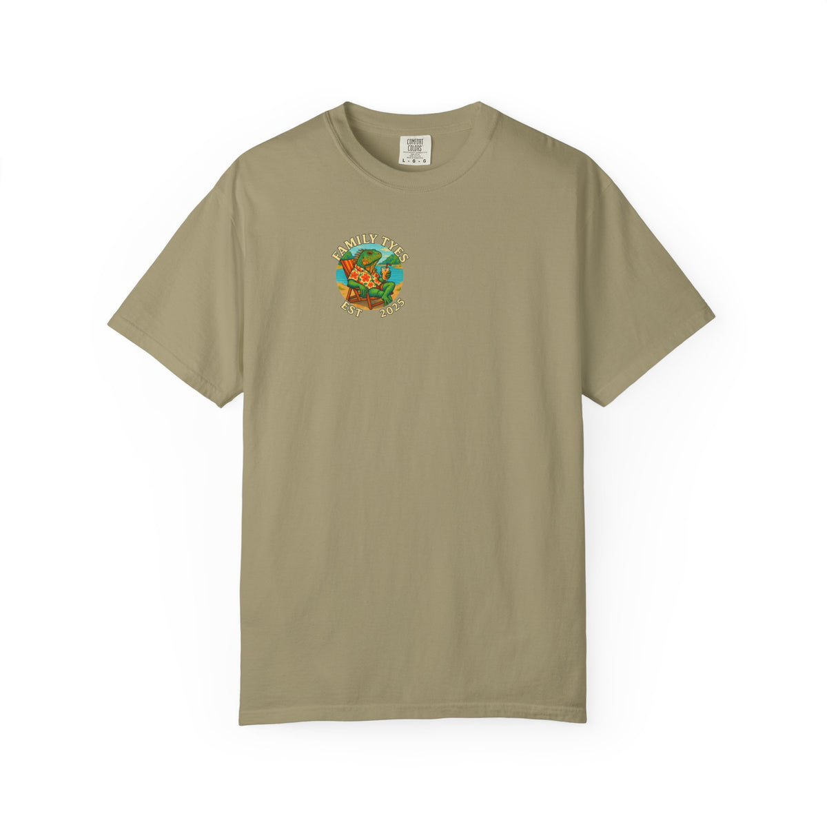 Chilled iguana party time Unisex Garment-Dyed T-Shirt - Family Tyes & Find Your Zen Design