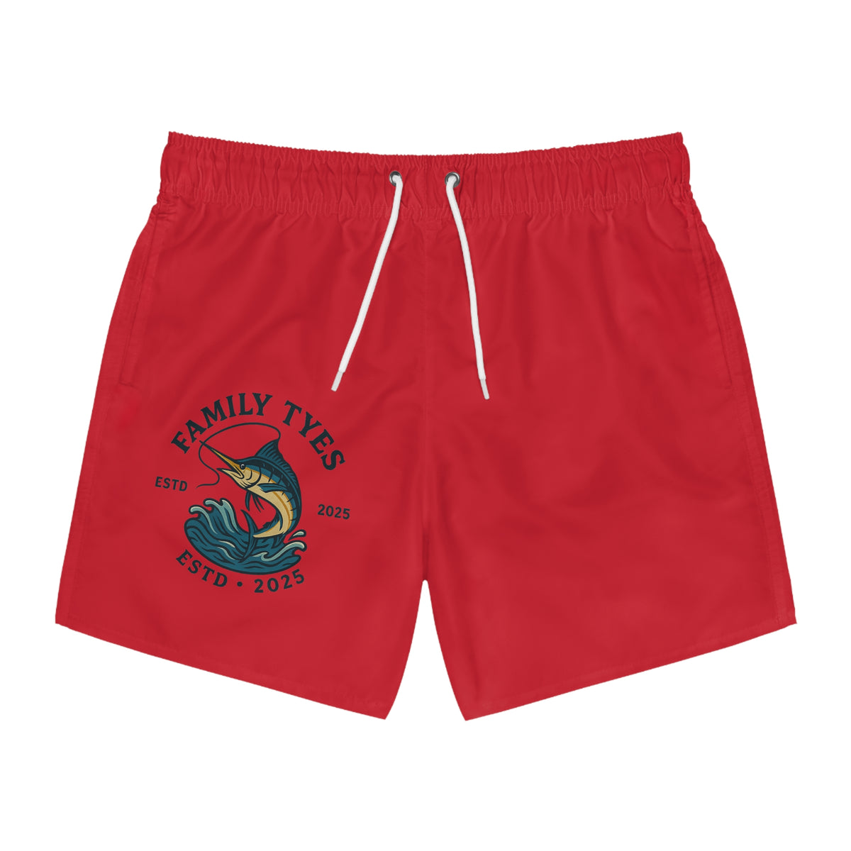 Copy of Family Tyes Fish Swim Trunks - ESTD 2025, Perfect for Summer Fun!