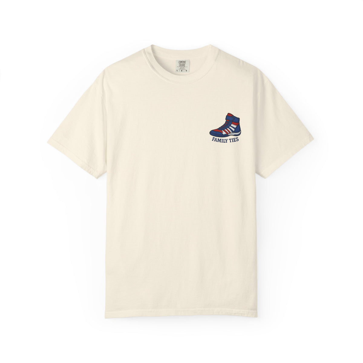 Wrestling Garment-Dyed T-Shirt - Family Ties, Motivational Tee, Casual Wear, Unique Gift, Everyday Comfort