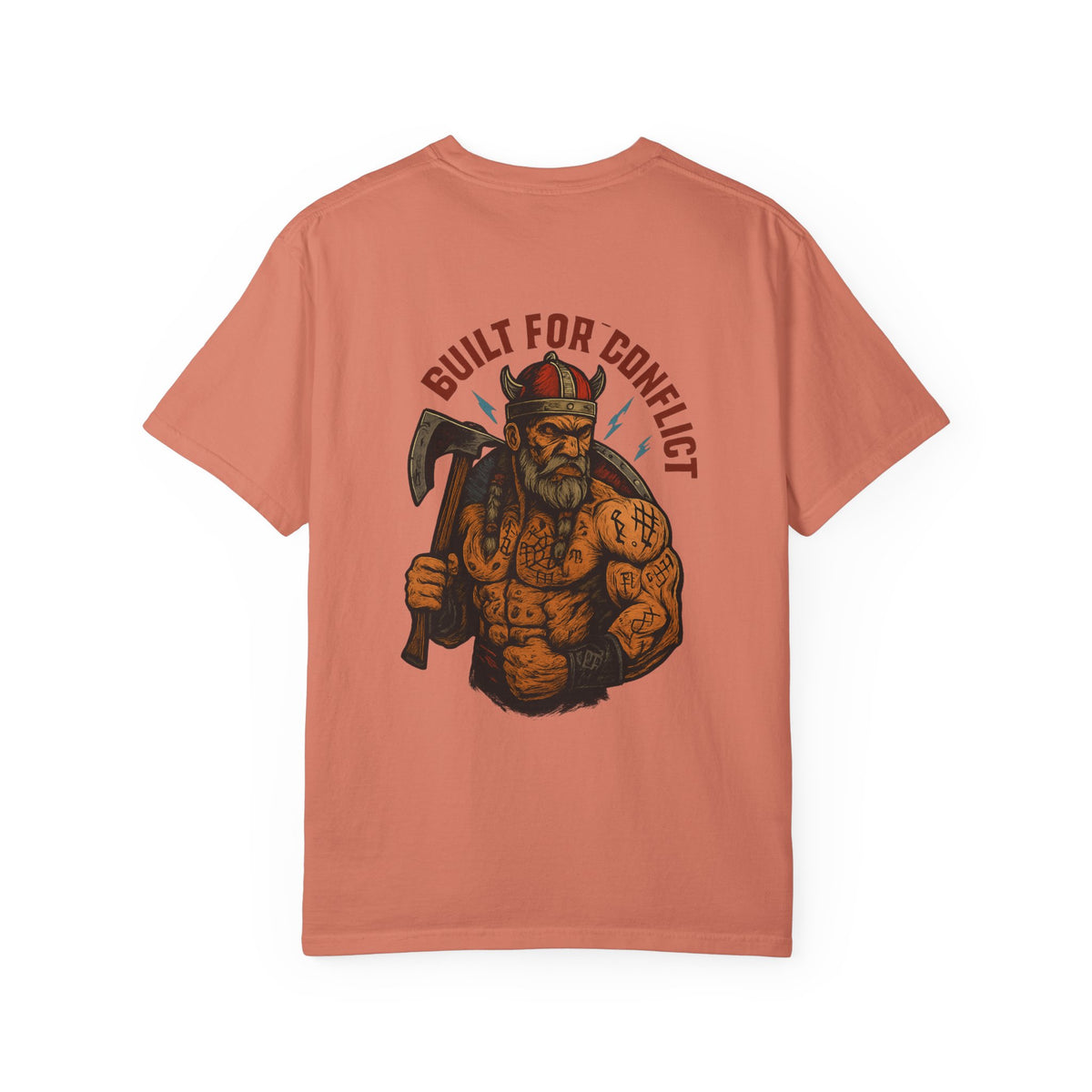 Built for conflict VIKING Unisex Garment-Dyed T-shirt - Family Ties, Guilt for Conflict, Casual Wear, Gift for Him, Father's Day Tee