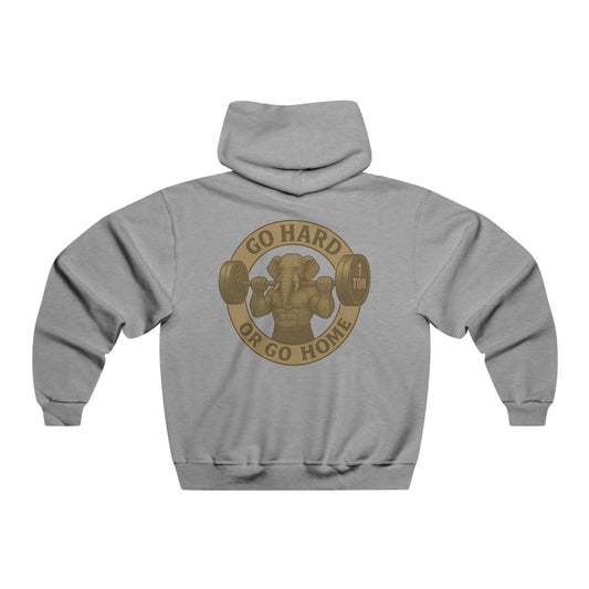 Men's Gym Sweatshirt - Family Tree & Go Hard or Go Home Design