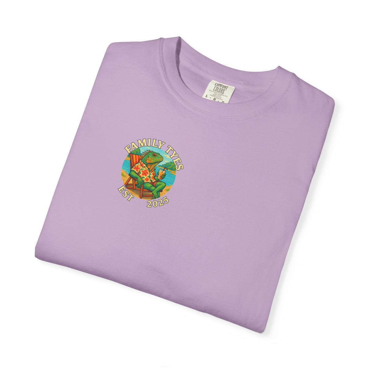Chilled iguana party time Unisex Garment-Dyed T-Shirt - Family Tyes & Find Your Zen Design