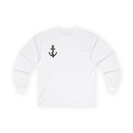 Anchor Nautical Family Long Sleeve Tee - Perfect for Boating, Fishing Trips, & Family Gatherings, Unisex Shirt, Casual Wear, Marine Themed Clothing