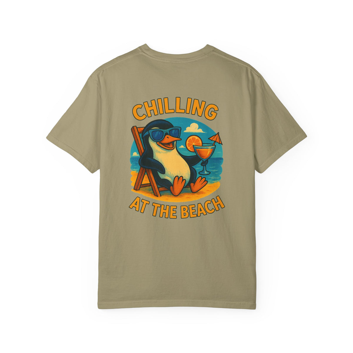 Penguin chill Unisex Garment-Dyed T-shirt