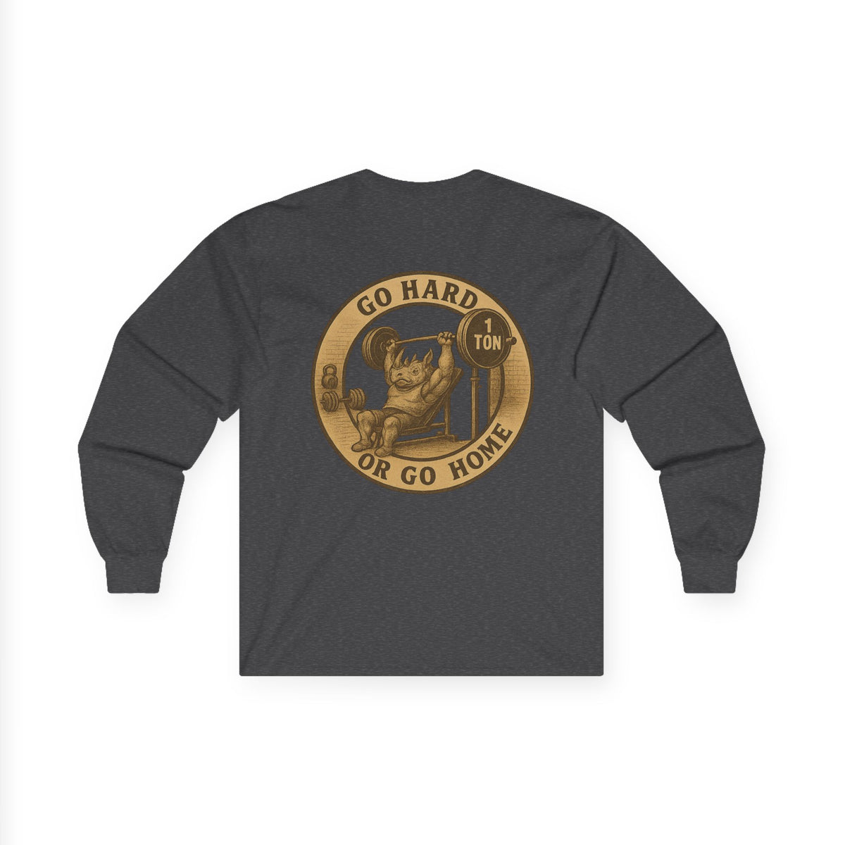 Weightlifting collection  Fitness Enthusiast Long Sleeve Tee - Go Hard or Go Home