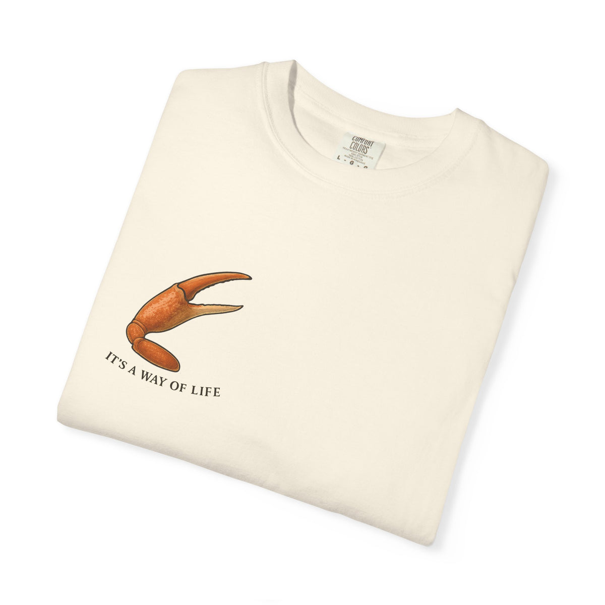 Family Tyes Crab Graphic T-Shirt - Unisex Garment-Dyed Tee