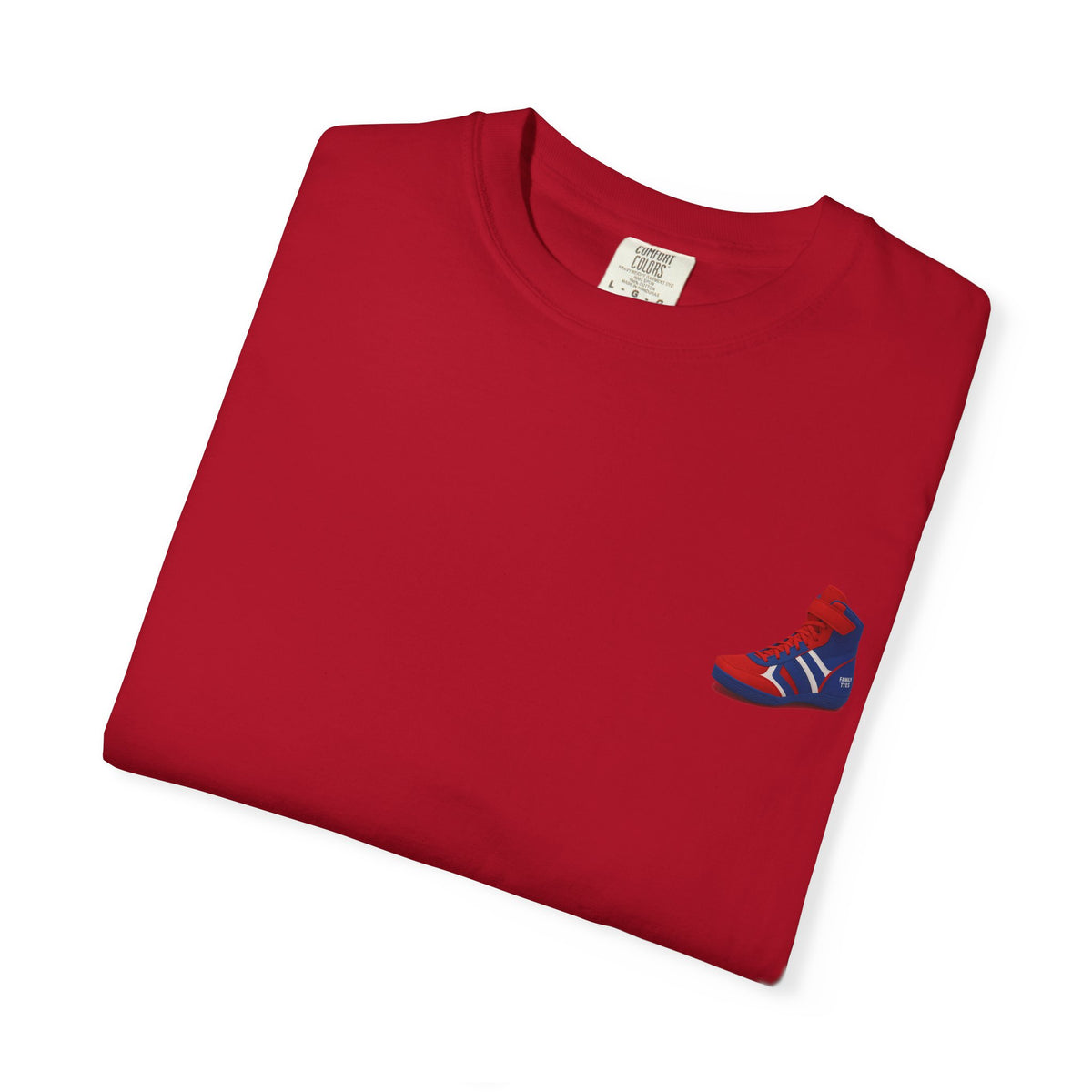 Wrestling Unisex Garment-Dyed T-shirt with Fun Typography
