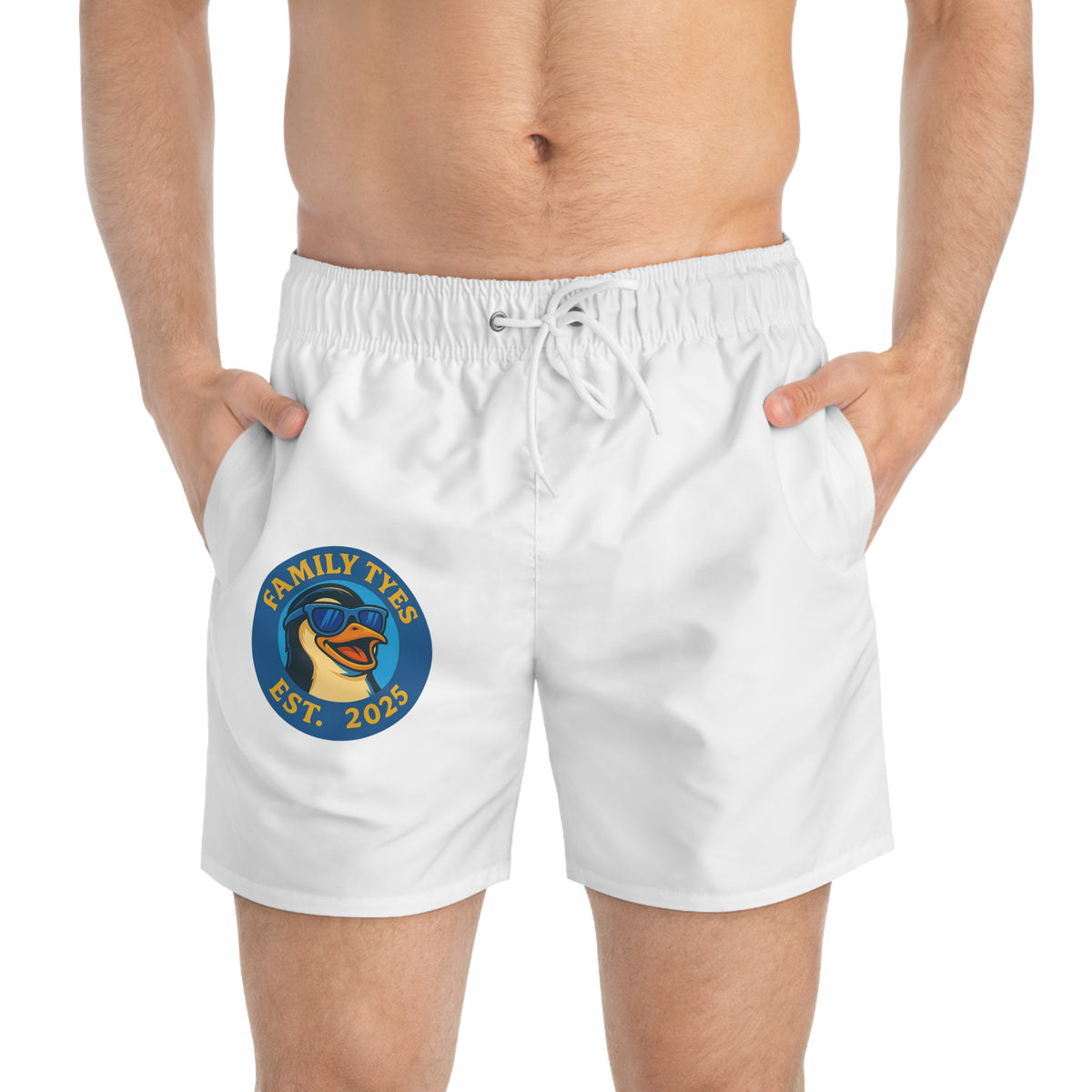 Penguin chill Swim Trunks (AOP)