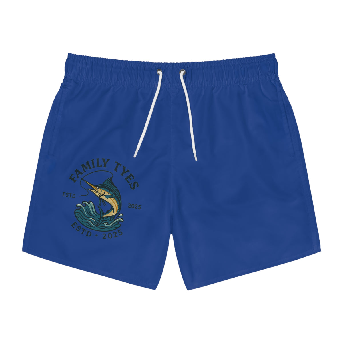 Copy of Copy of Family Tyes Fish Swim Trunks - ESTD 2025, Perfect for Summer Fun!