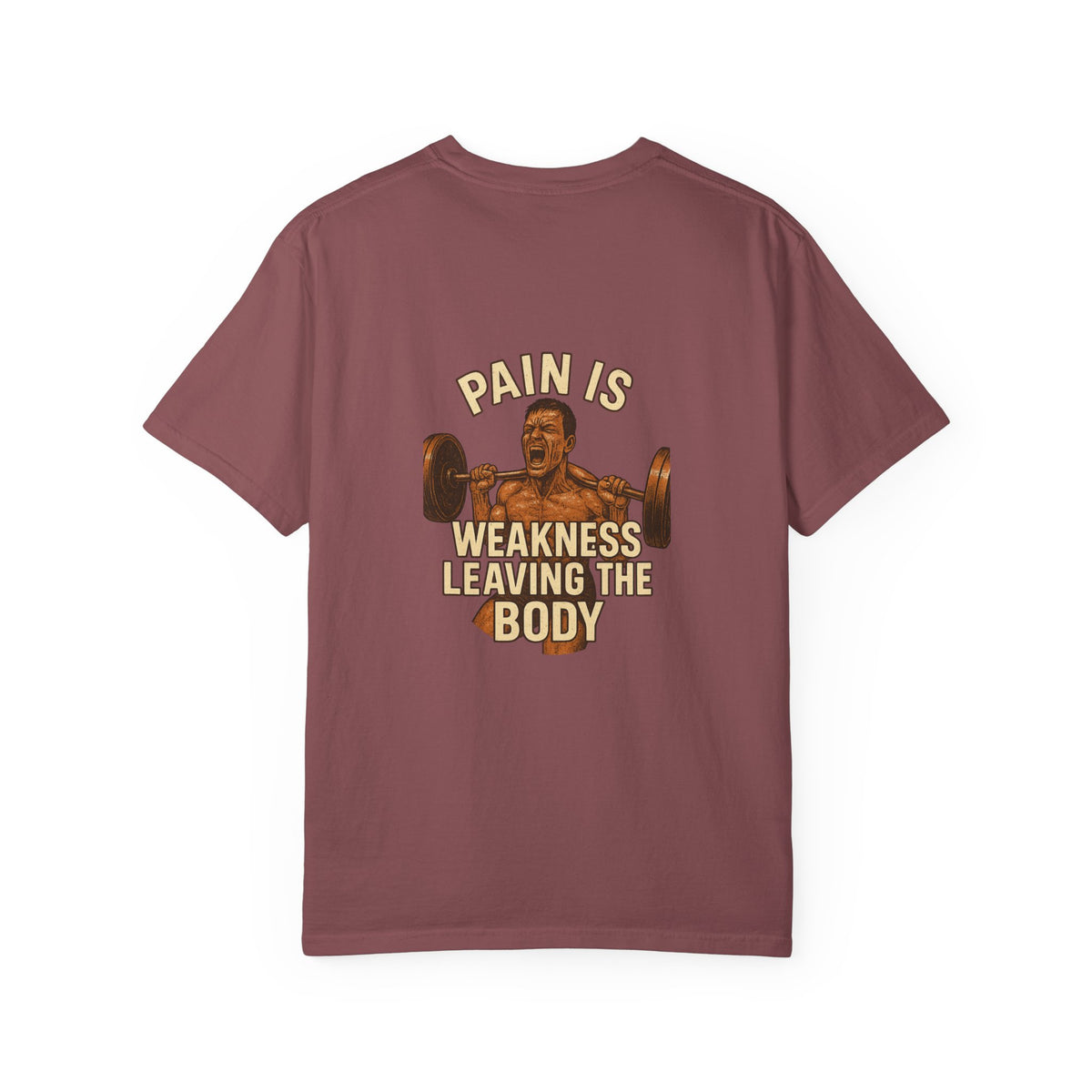 Unisex Motivational Gym T-Shirt | No Pain, Pain is Weakness Leaving the Body, Fitness Gift, Workout Tee, Bodybuilding Apparel