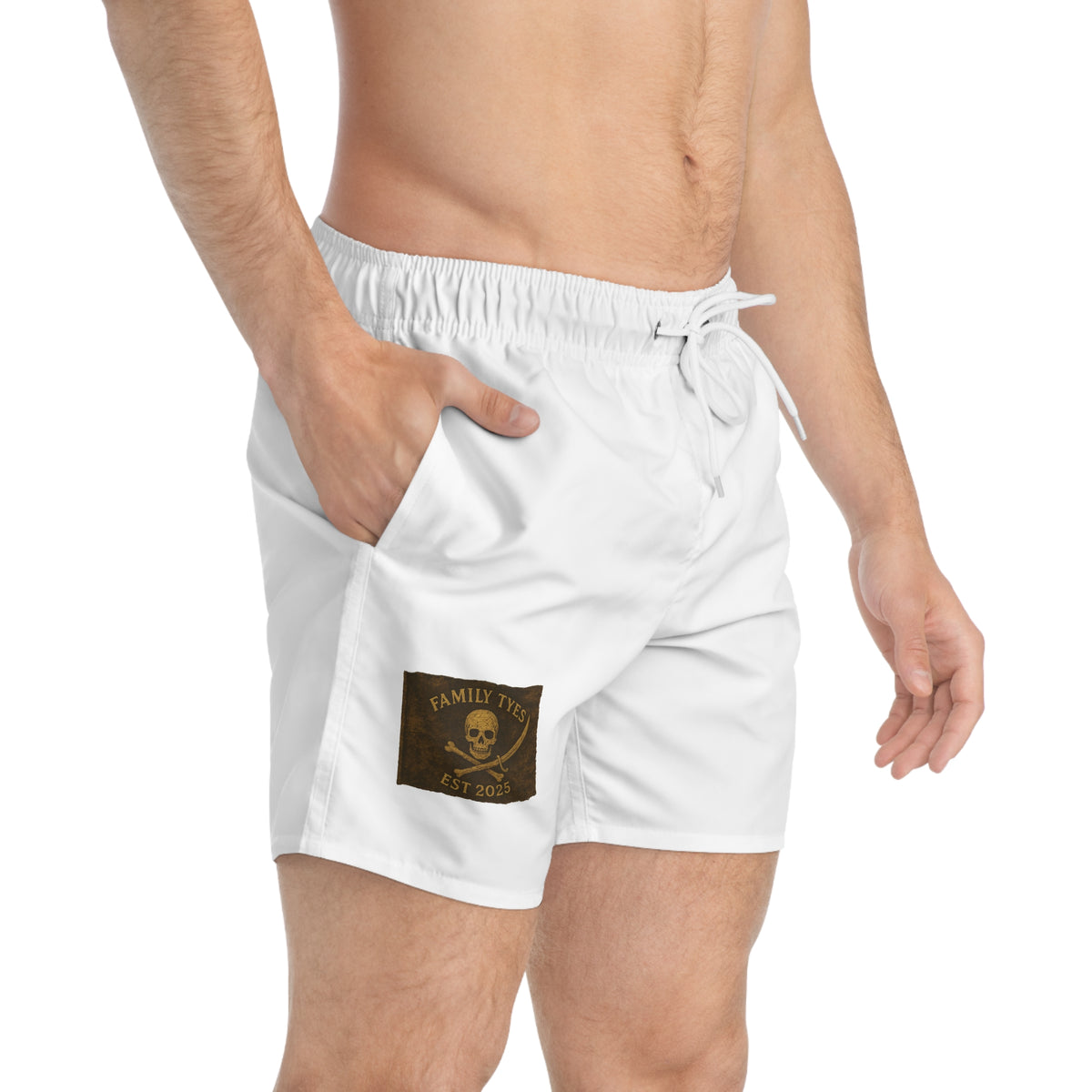 Pirate flag - Personalized Family Tyes Pirate Swim Trunks - Men's Beach Shorts for Summer Fun