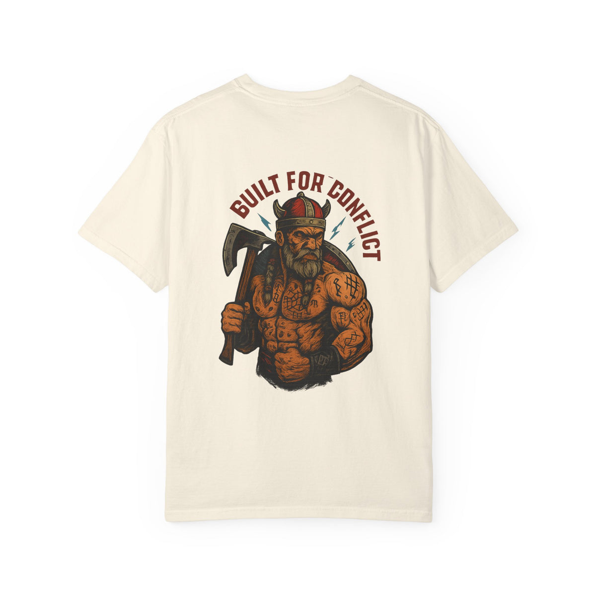 Built for conflict VIKING Unisex Garment-Dyed T-shirt - Family Ties, Guilt for Conflict, Casual Wear, Gift for Him, Father's Day Tee