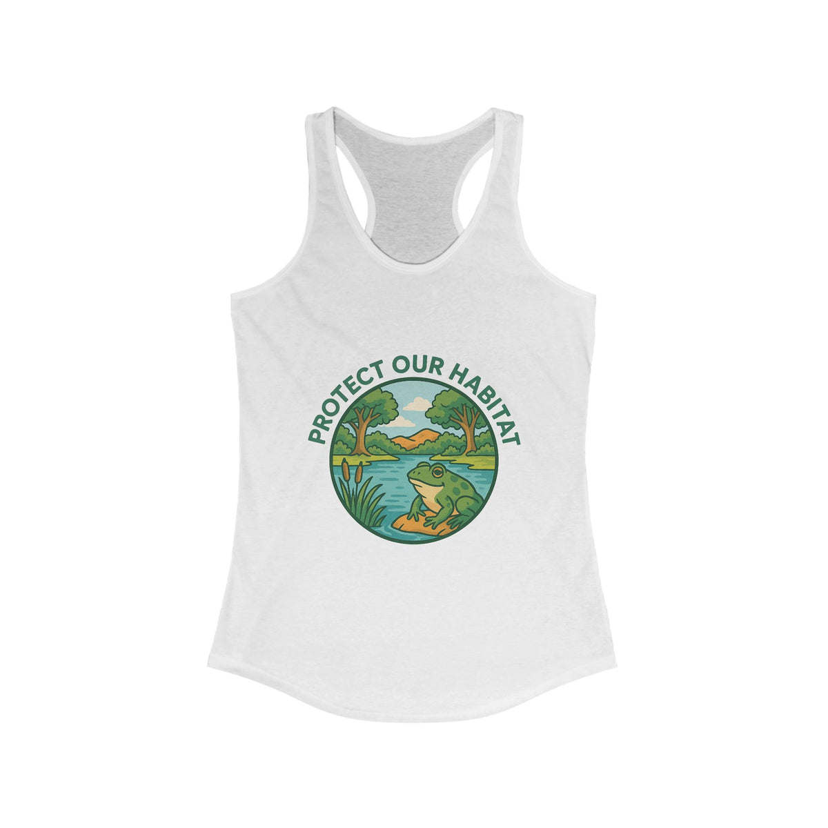 Protect our habitat Racerback Tank Top - Perfect for Summer Celebrations