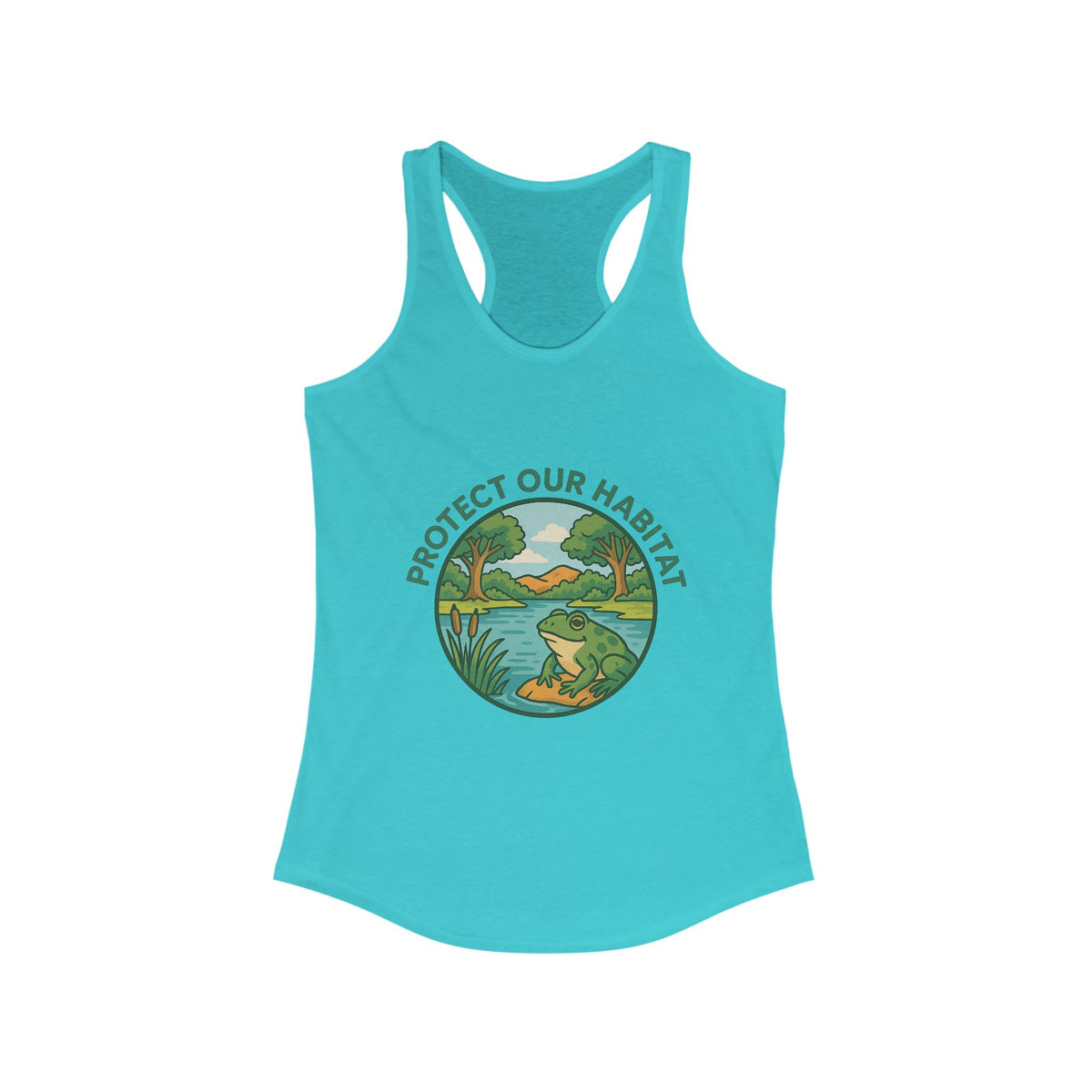 Protect our habitat Racerback Tank Top - Perfect for Summer Celebrations