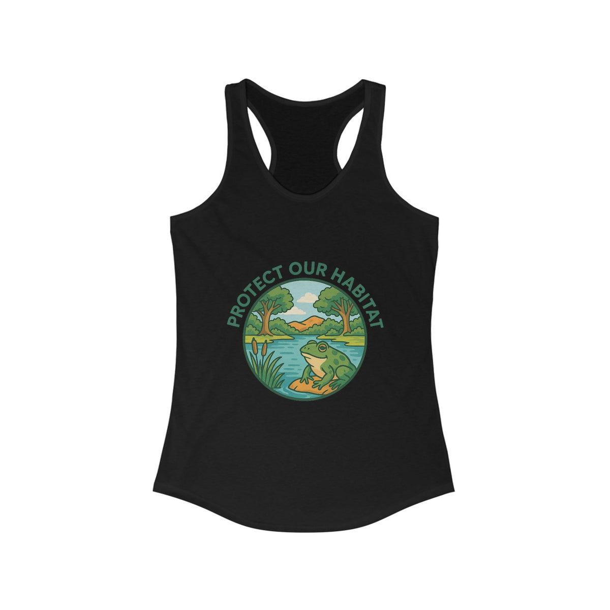Protect our habitat Racerback Tank Top - Perfect for Summer Celebrations