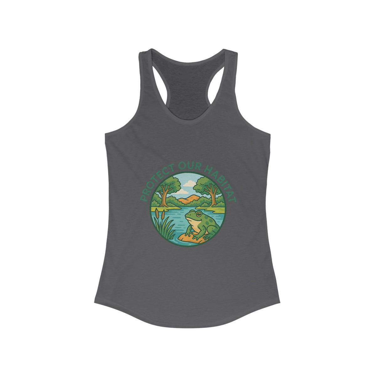 Protect our habitat Racerback Tank Top - Perfect for Summer Celebrations