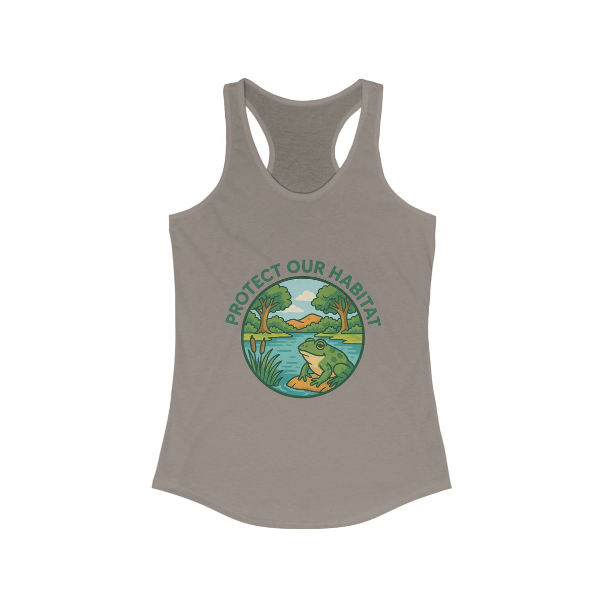 Protect our habitat Racerback Tank Top - Perfect for Summer Celebrations
