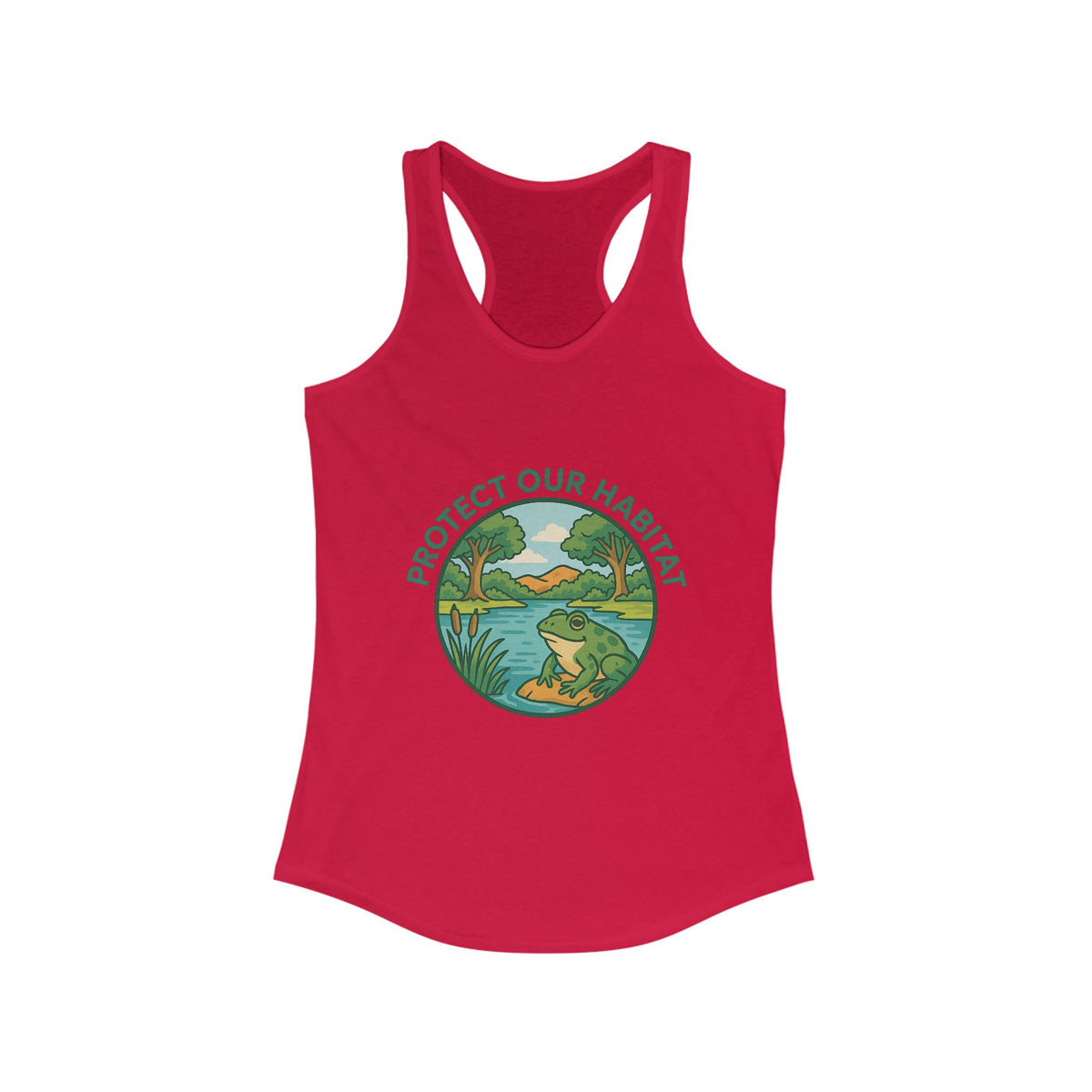 Protect our habitat Racerback Tank Top - Perfect for Summer Celebrations
