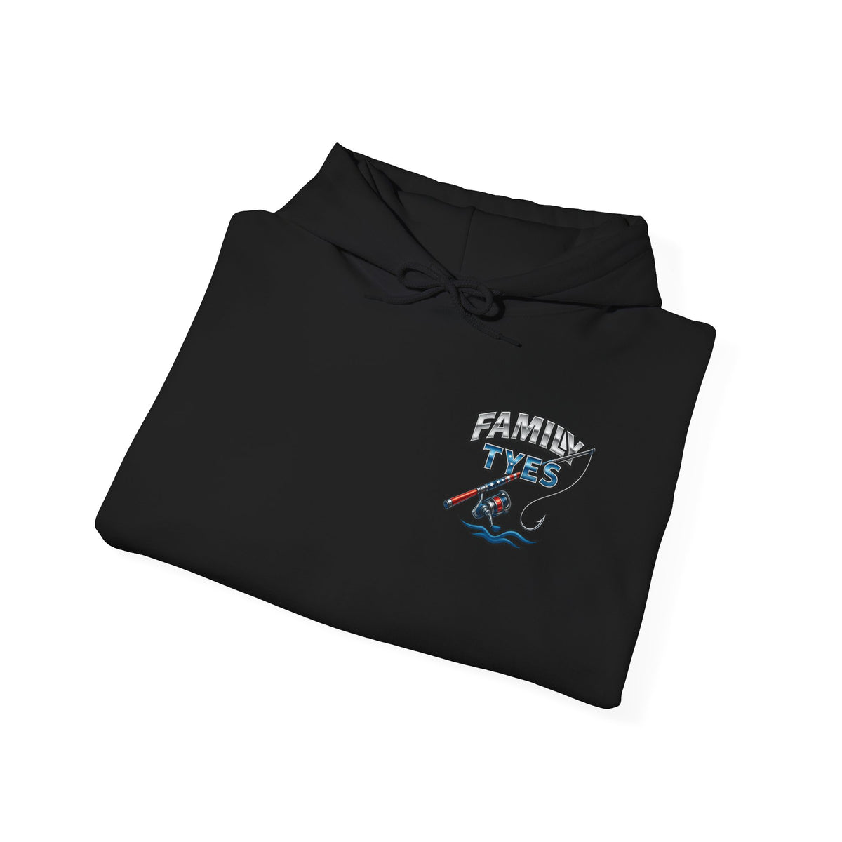Family Ties Fishing Hoodie, Fisherman Gift, Unisex Hooded Sweatshirt, Family Reunion Apparel, Casual Wear for Fishing