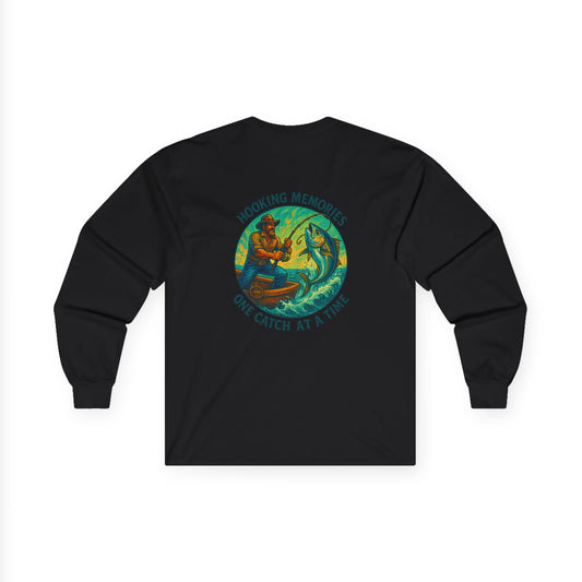 Tuna Fishing Memories Long Sleeve Tee, Unisex Outdoor Apparel, Gift for Anglers, Fishing Lover Shirt, Catch Fish Tee, Nature Lover Top