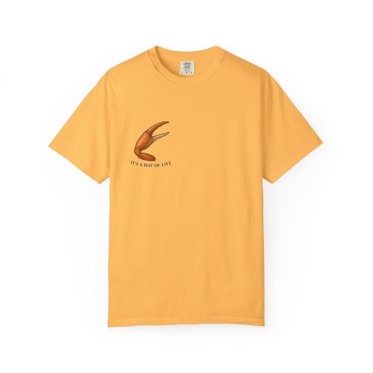 Family Tyes Crab Graphic T-Shirt - Unisex Garment-Dyed Tee