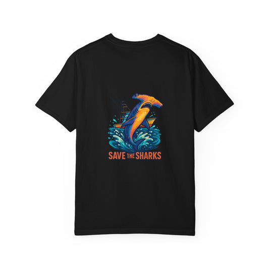 Eco-Friendly Unisex T-Shirt, Save the Sharks Tee, Casual Wear, Beach Lover Gift, Ocean Conservation Apparel