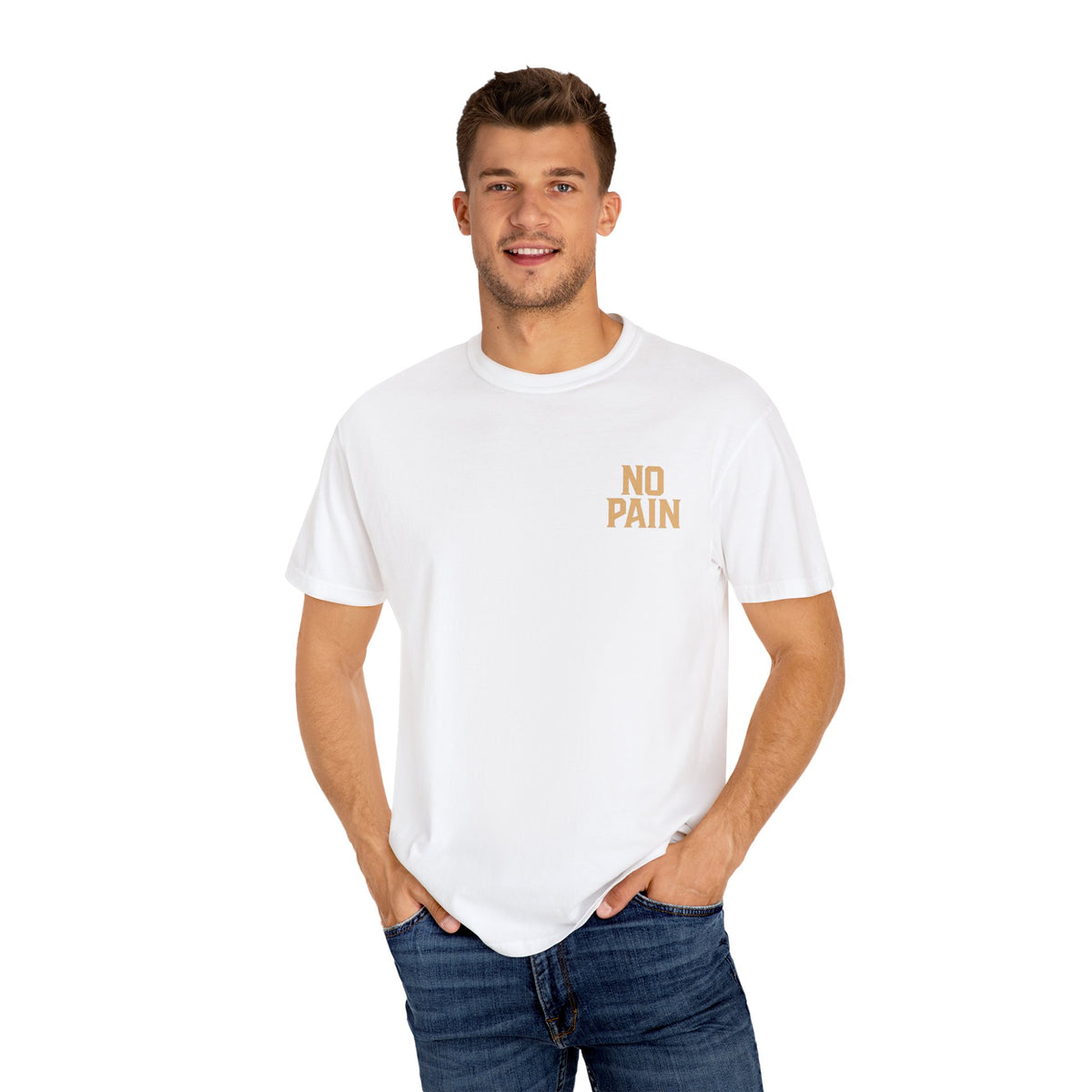 Unisex Motivational Gym T-Shirt | No Pain, Pain is Weakness Leaving the Body, Fitness Gift, Workout Tee, Bodybuilding Apparel