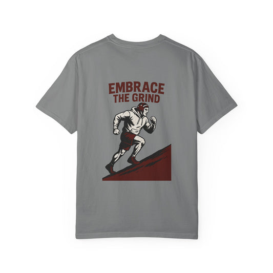 Wrestling Embrace the Grind T-Shirt | Motivational Graphic Tee | Gift for Fitness Lovers, Athletes, Daily Wear, Inspirational Clothing