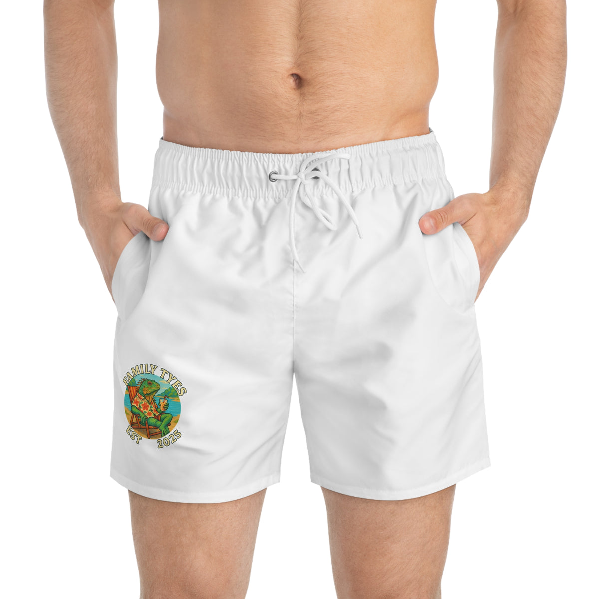 Chill iguana -Swim Trunks (AOP)