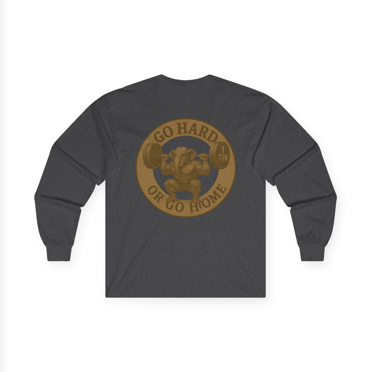 Motivational Long Sleeve Tee - Go Hard or Go Home