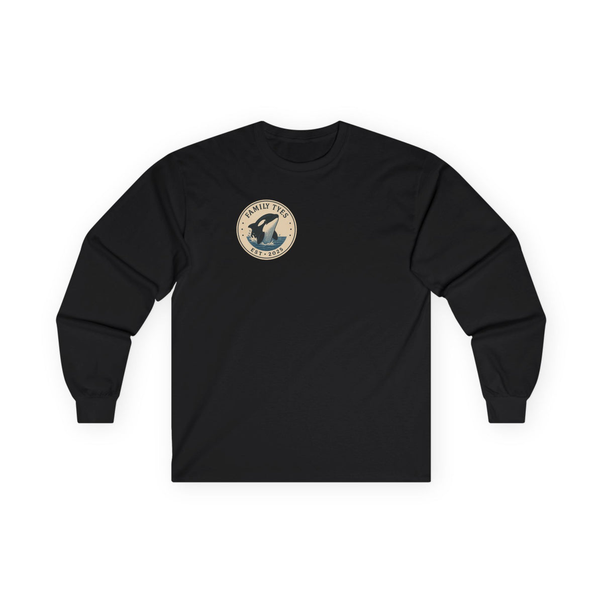 Unisex Long Sleeve Tee - Intelligent and Powerful Whale Design