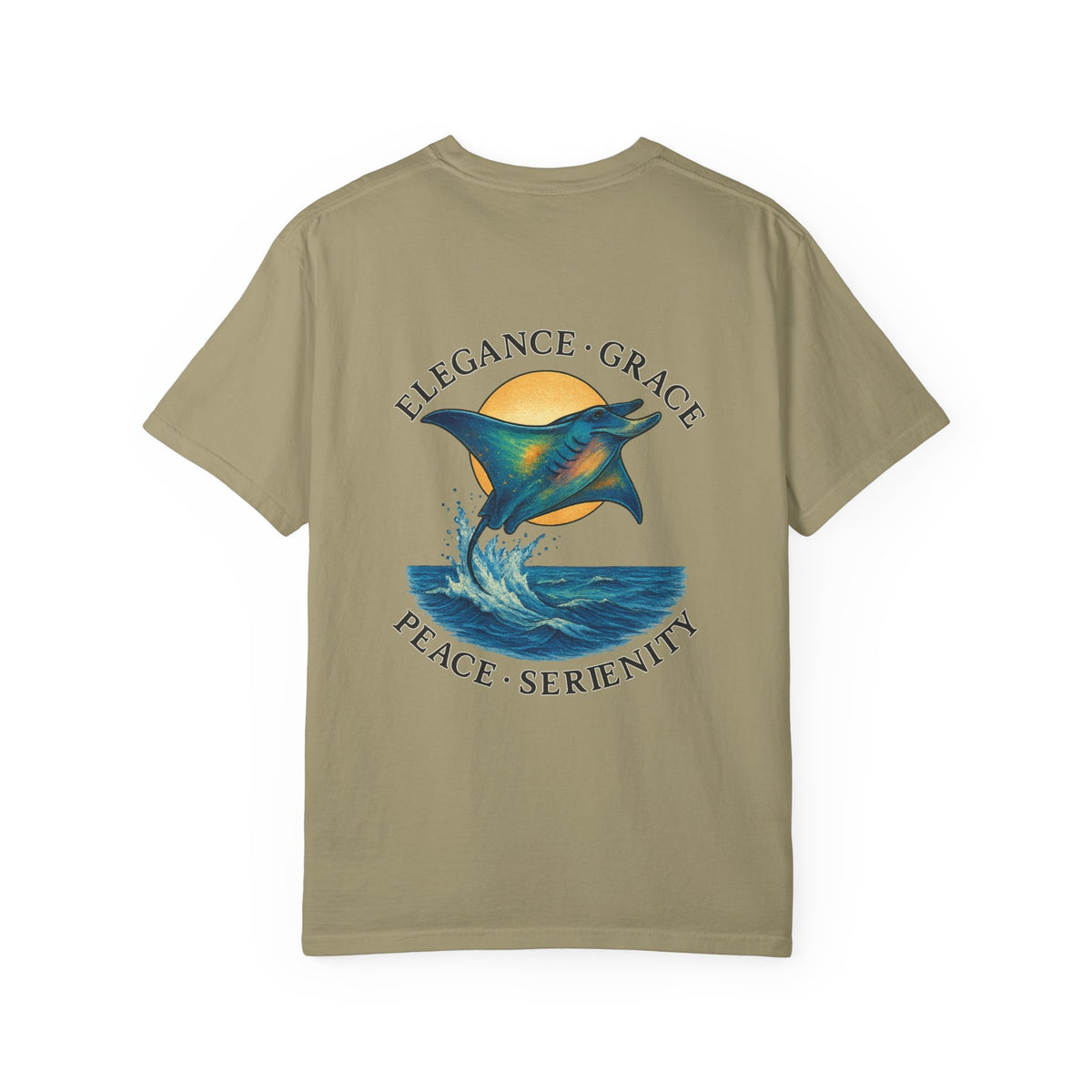 Ocean collection unisex’s Garment-Dyed T-shirt | Family Tyes 2025 Dolphin Design