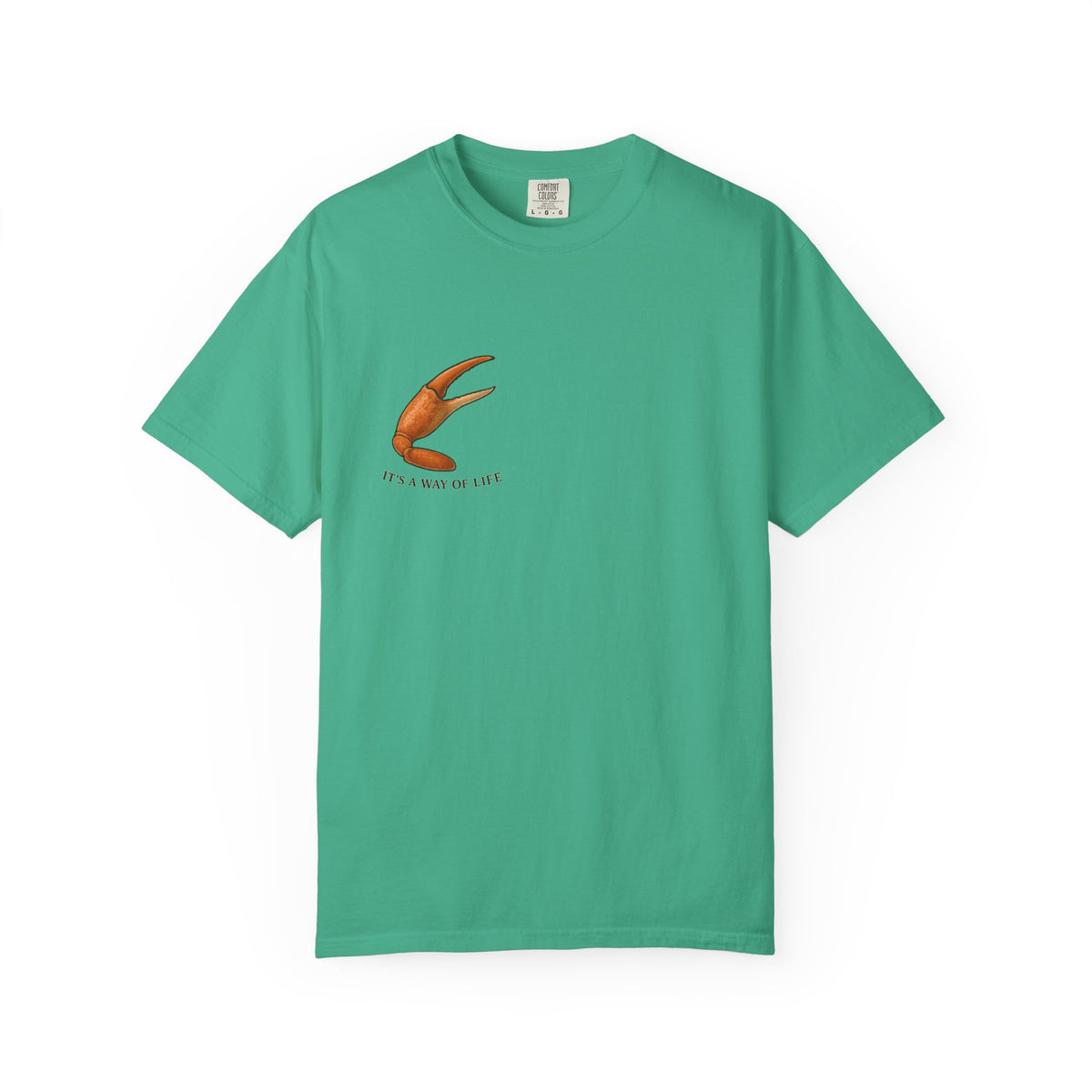 Family Tyes Crab Graphic T-Shirt - Unisex Garment-Dyed Tee