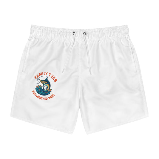 Ocean collection Family Tyes Fish Swim Trunks - ESTD 2025, Perfect for Summer Fun!