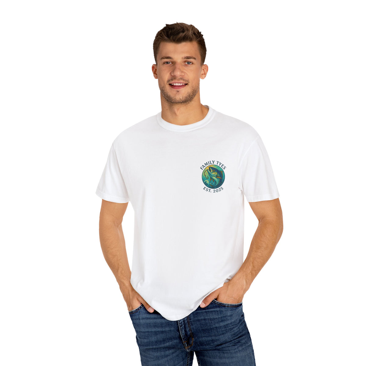 Tuna Unisex Garment-Dyed Fishing T-Shirt - "Hooking Memories" Graphic, Great for Outdoor Lovers, Gifts for Fishermen, Nature Adventures, [...]