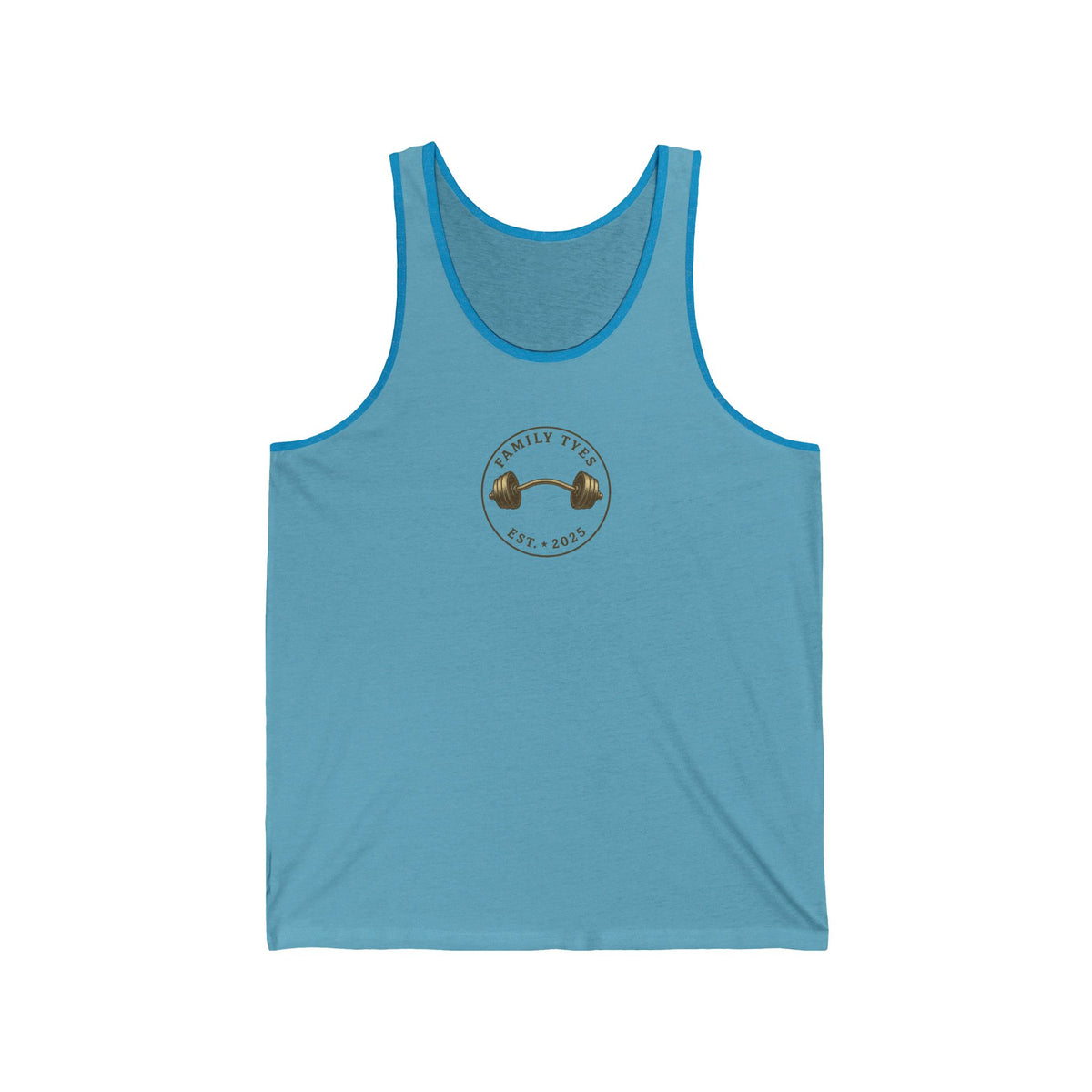 Family Tyes & Go Hard Unisex Jersey Tank - Workout & Fitness Tank Top