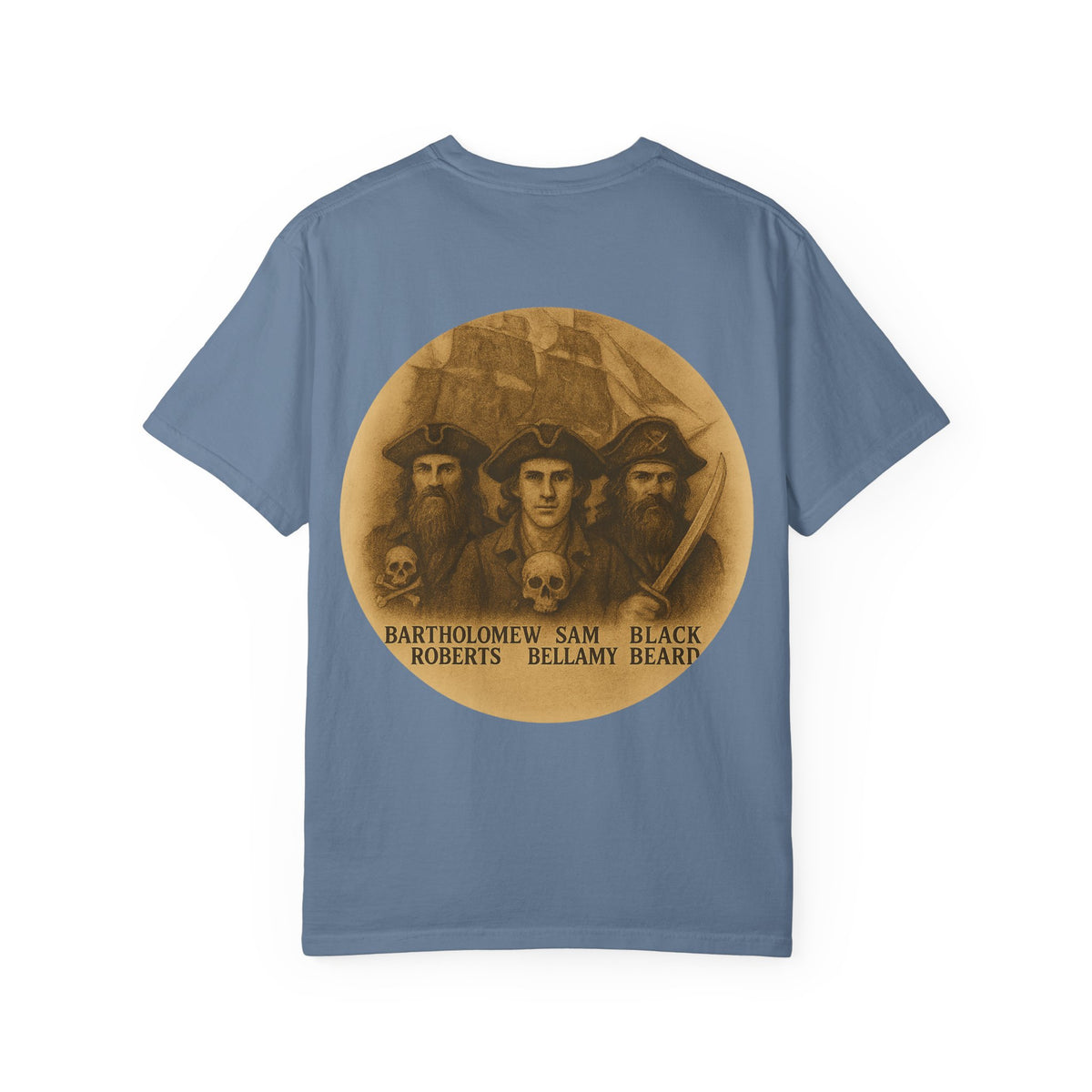 Vintage Pirate T-Shirt, Unisex Garment-Dyed Tee, Retro Pirate Apparel, Pirate Lover Gift, Halloween Costume Top