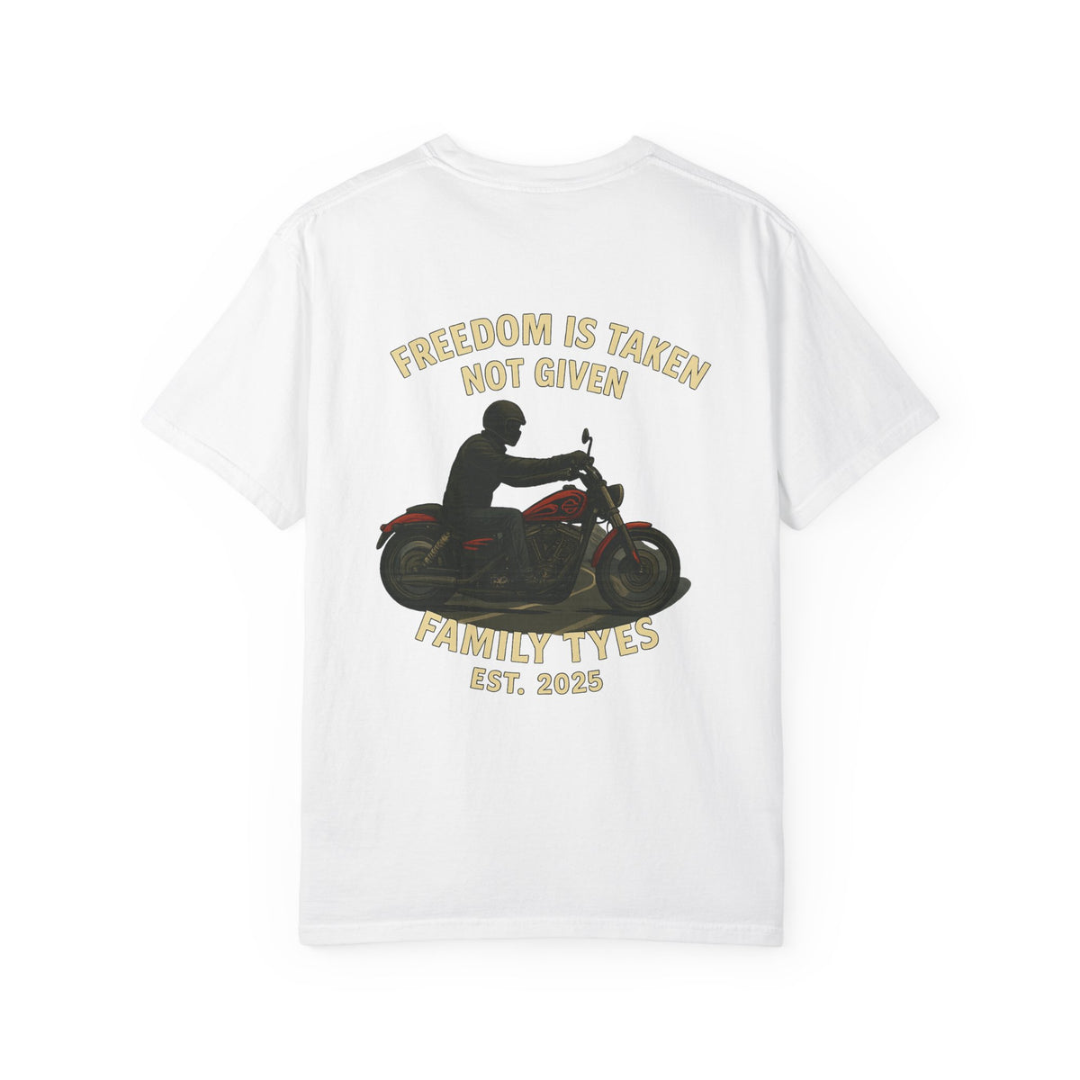 Legendary Iron Unisex Garment-Dyed T-Shirt - Freedom is Not Given Graphic Tee