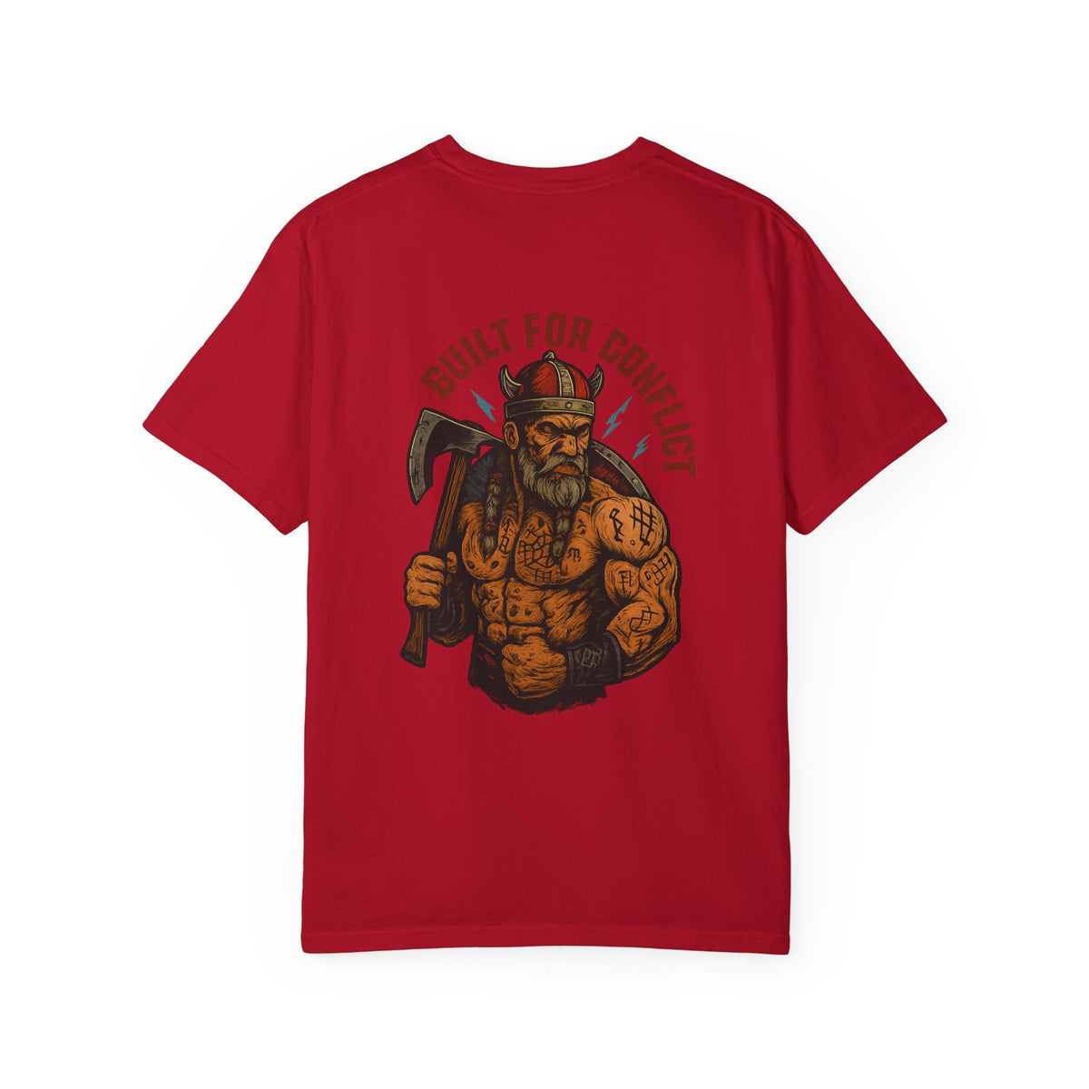 Built for conflict VIKING Unisex Garment-Dyed T-shirt - Family Ties, Guilt for Conflict, Casual Wear, Gift for Him, Father's Day Tee