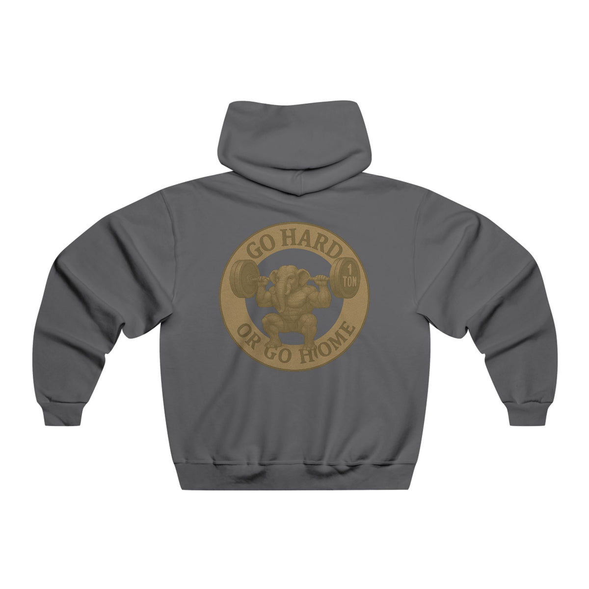 Men's Gym Motivation Hooded Sweatshirt - 'Family Tree' & 'Go Hard or Go Home'