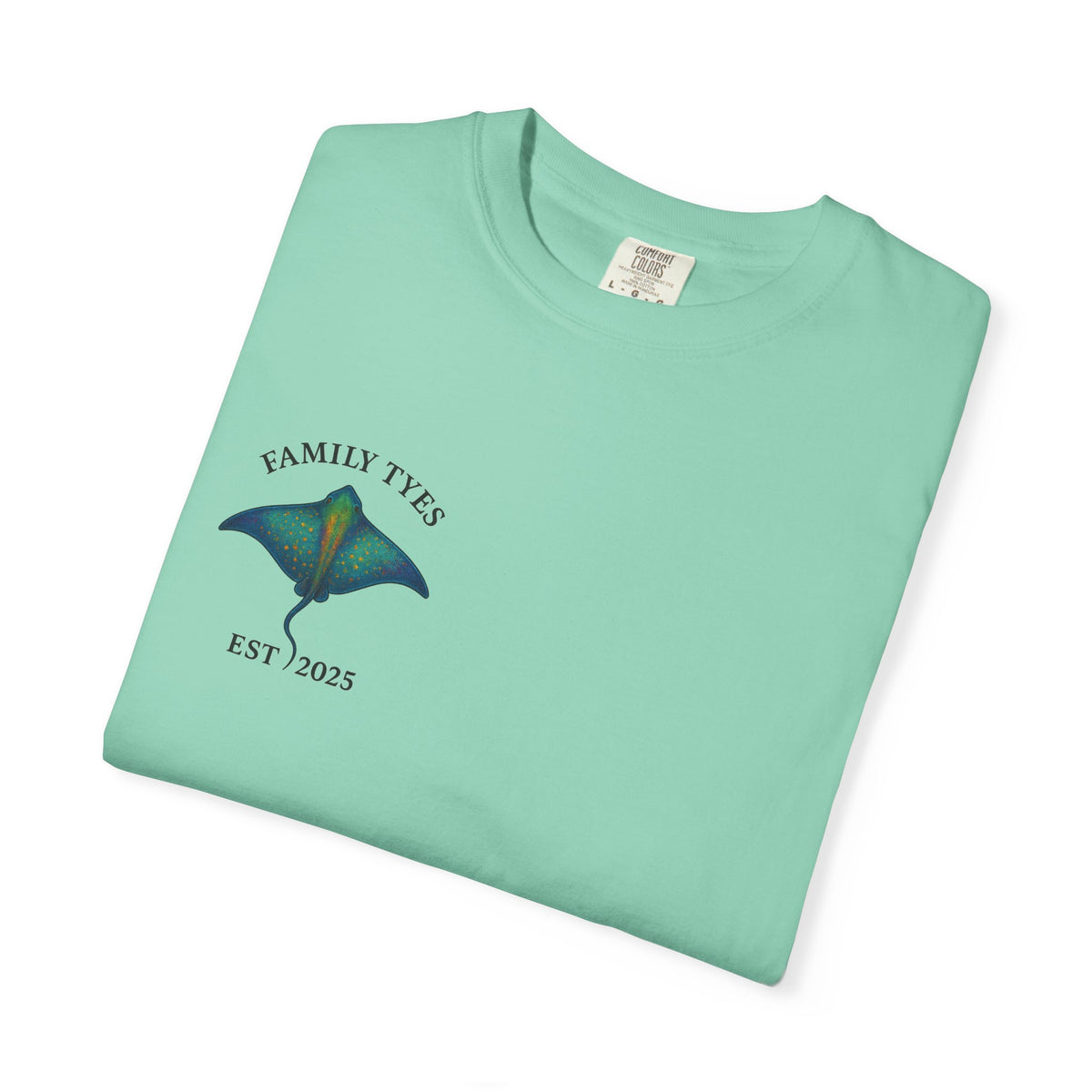 Copy of Unisex Garment-Dyed T-shirt | Family Tyes 2025 Dolphin Design