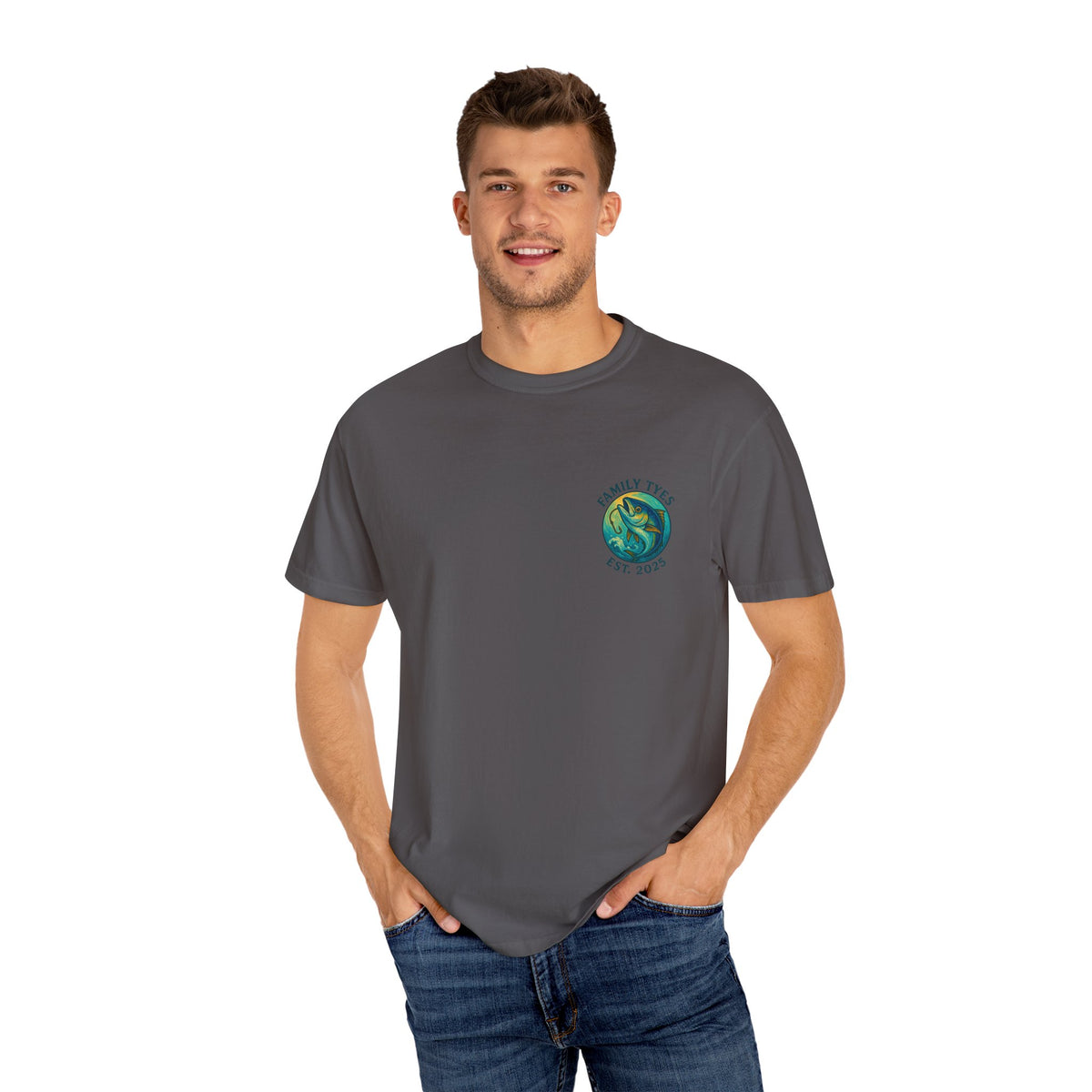 Tuna Unisex Garment-Dyed Fishing T-Shirt - "Hooking Memories" Graphic, Great for Outdoor Lovers, Gifts for Fishermen, Nature Adventures, [...]