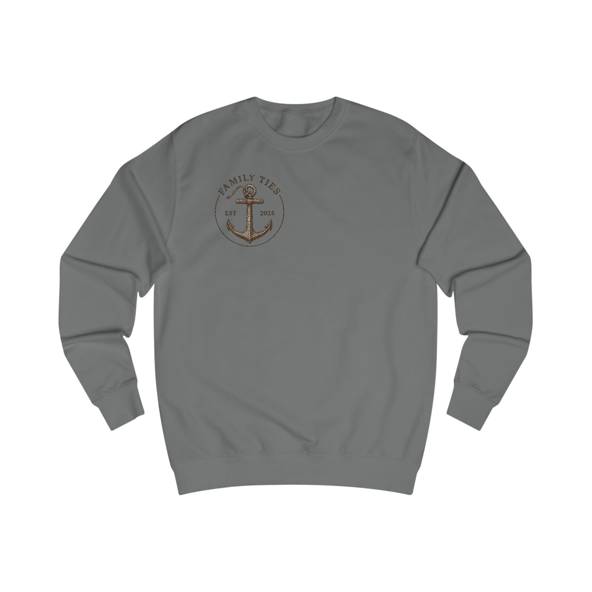 Anchor Charming Family Sweatshirt, Cozy Gift, Summer Vibes, Beachwear, Unisex Apparel, Family Gatherings, Casual Comfort, Relaxation Style