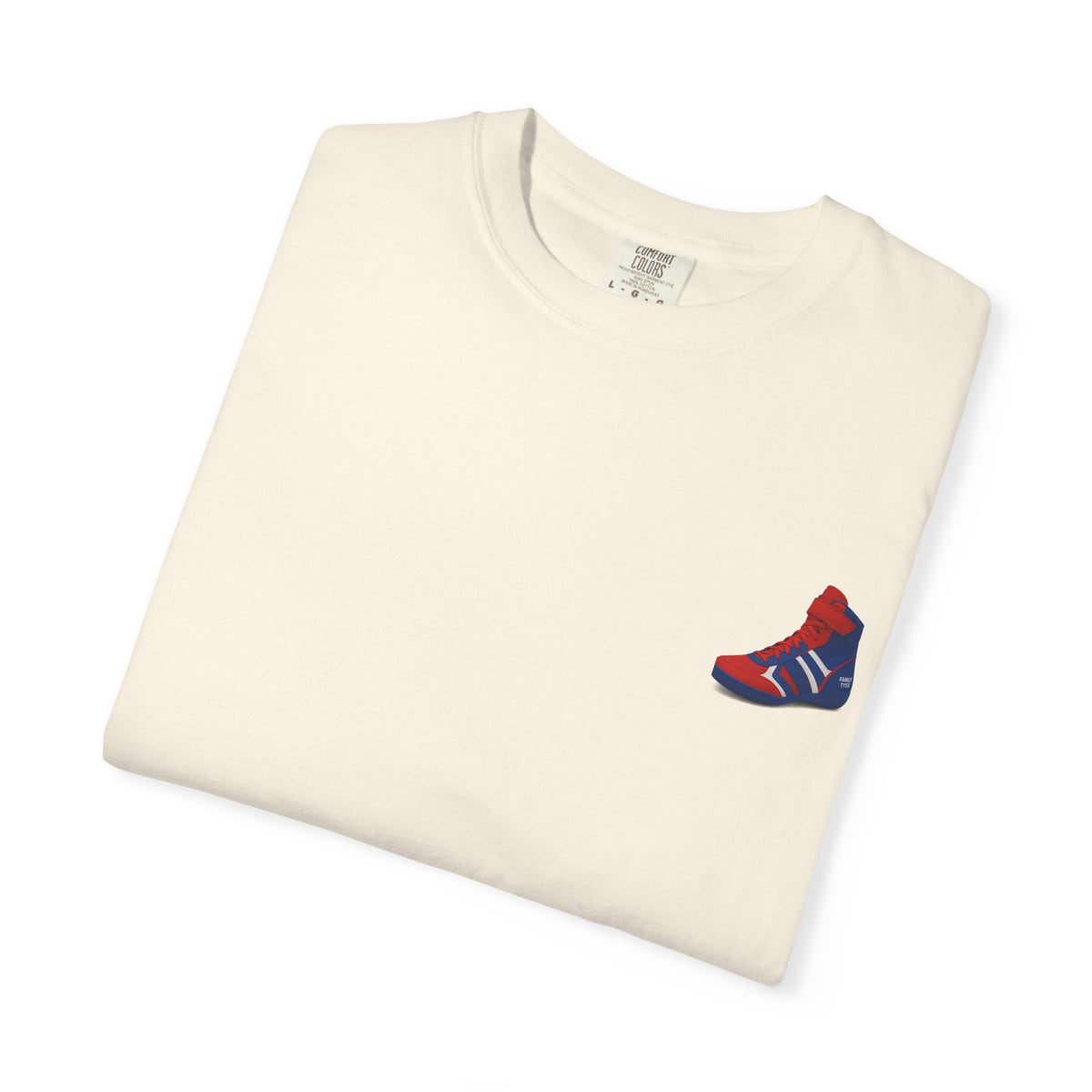 Wrestling Unisex Garment-Dyed T-shirt with Fun Typography