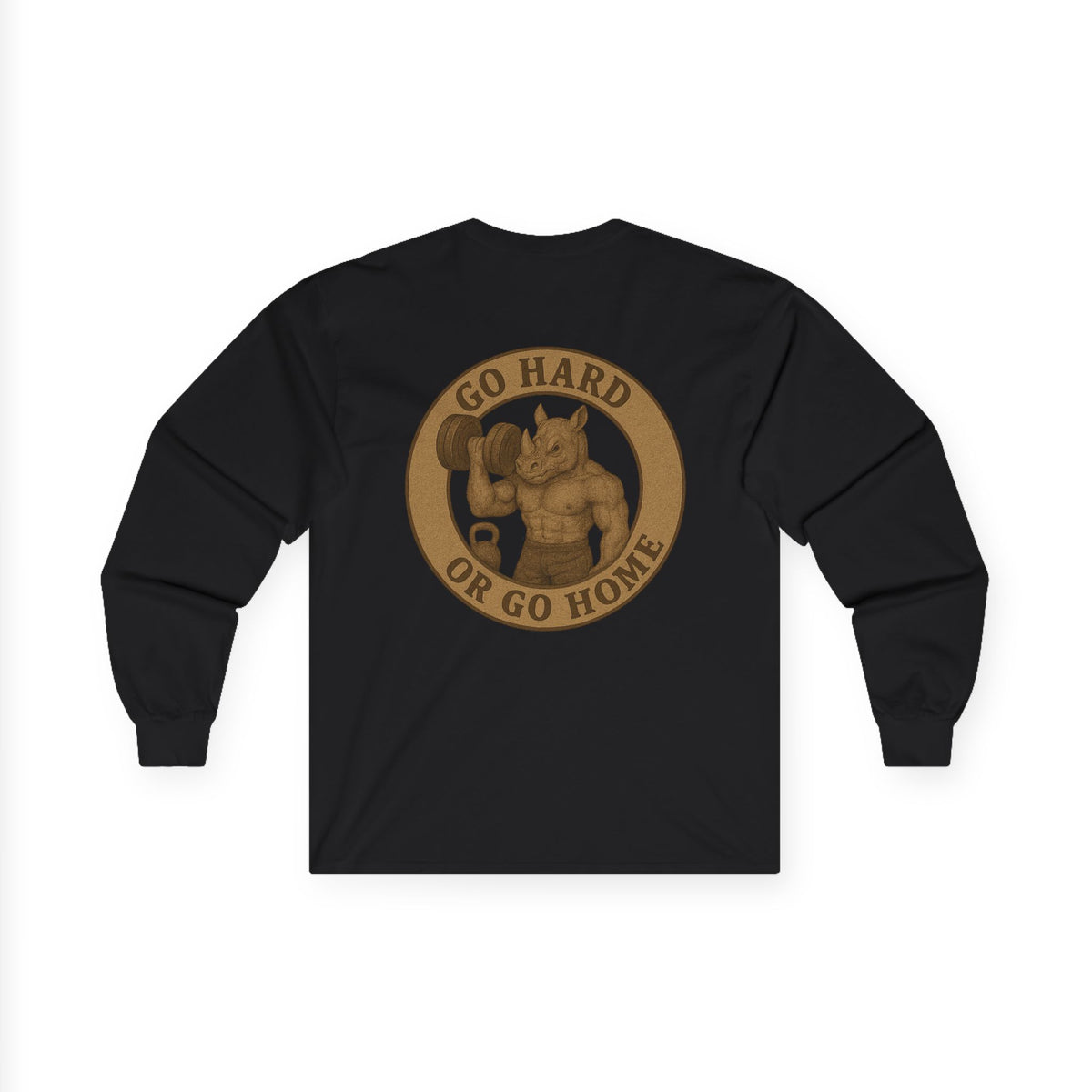 Strength & Motivation Long Sleeve Tee, Gym Shirt, Workout Apparel, Fitness Gift, Go Hard or Go Home Clothing