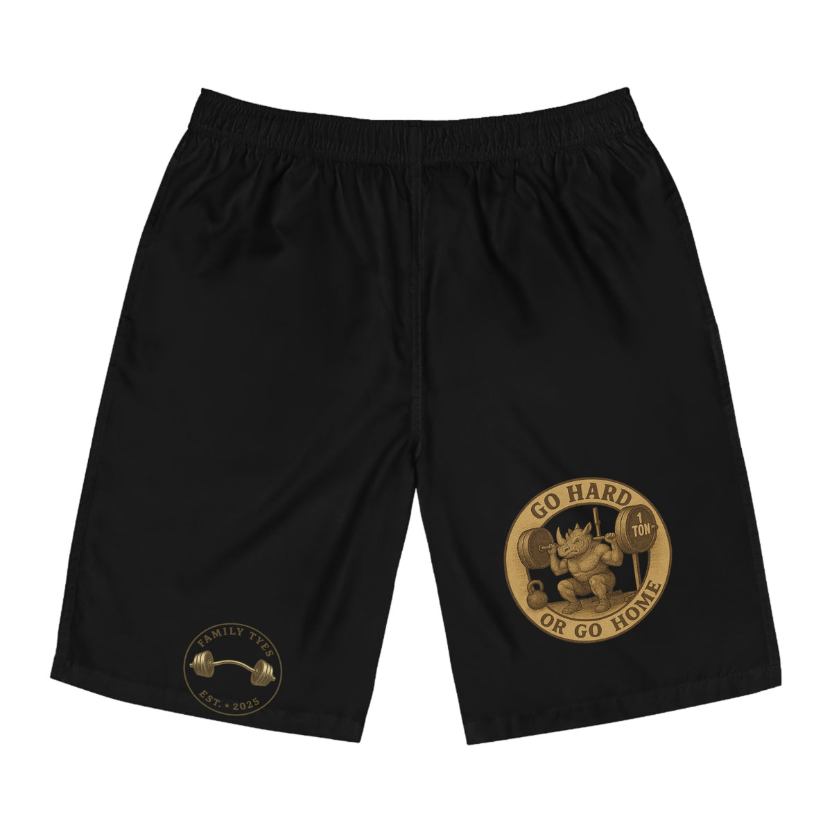 Big five lifting collection  Men's Board Shorts - Go Hard or Go Home Gym Shorts for Beach & Workout