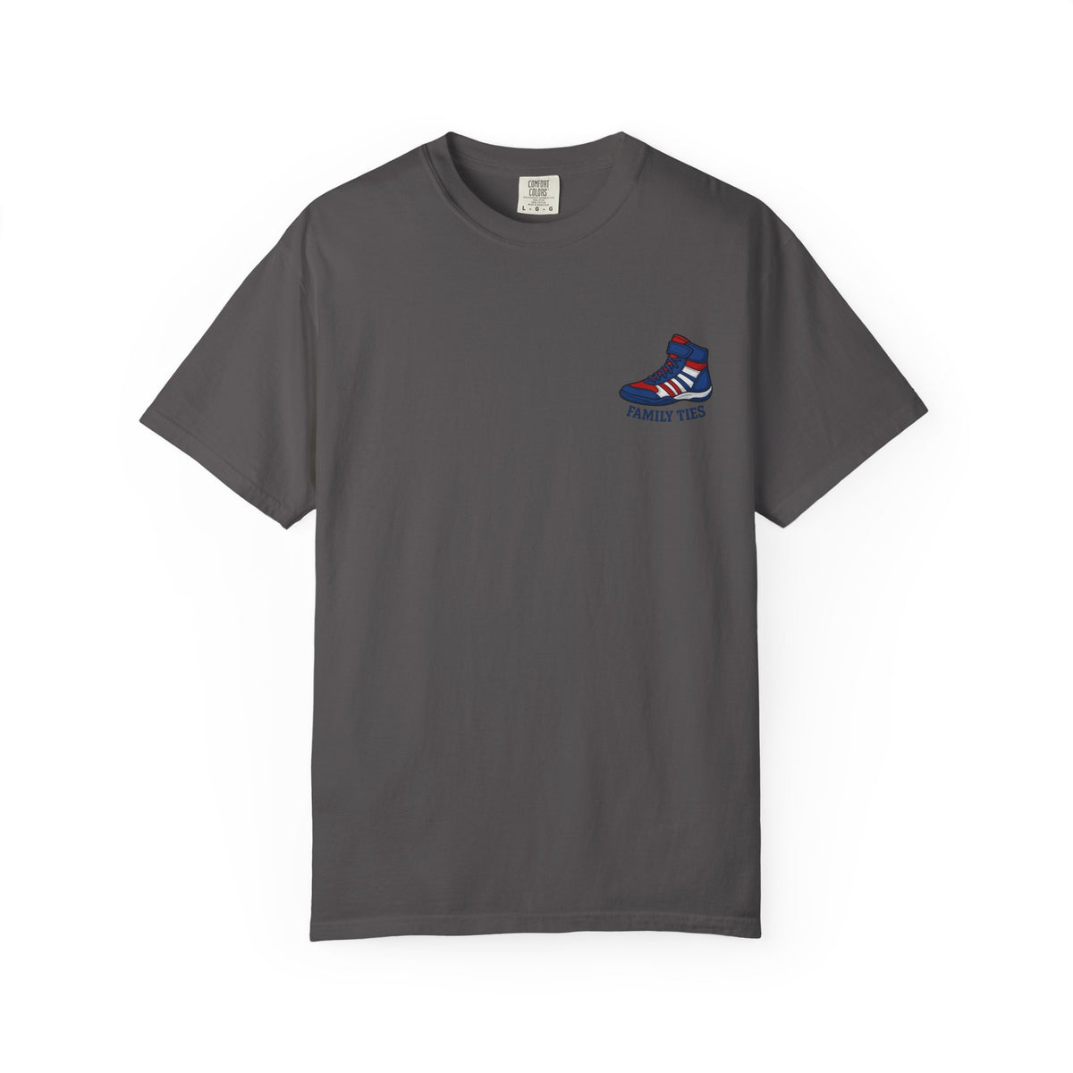 Wrestling Garment-Dyed T-Shirt - Family Ties, Motivational Tee, Casual Wear, Unique Gift, Everyday Comfort